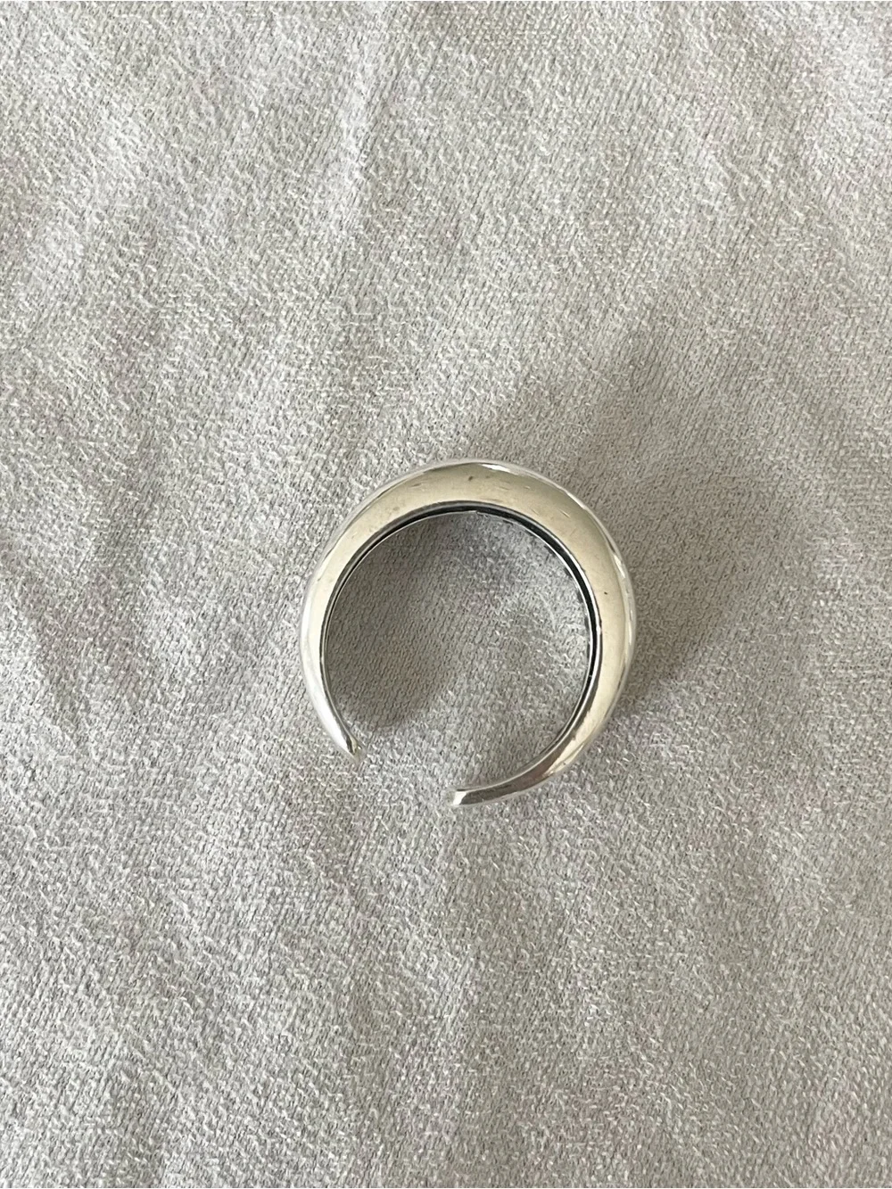 VenusFree Distressed S925 Silver Open Wrap Ring | Vintage Style Double Band